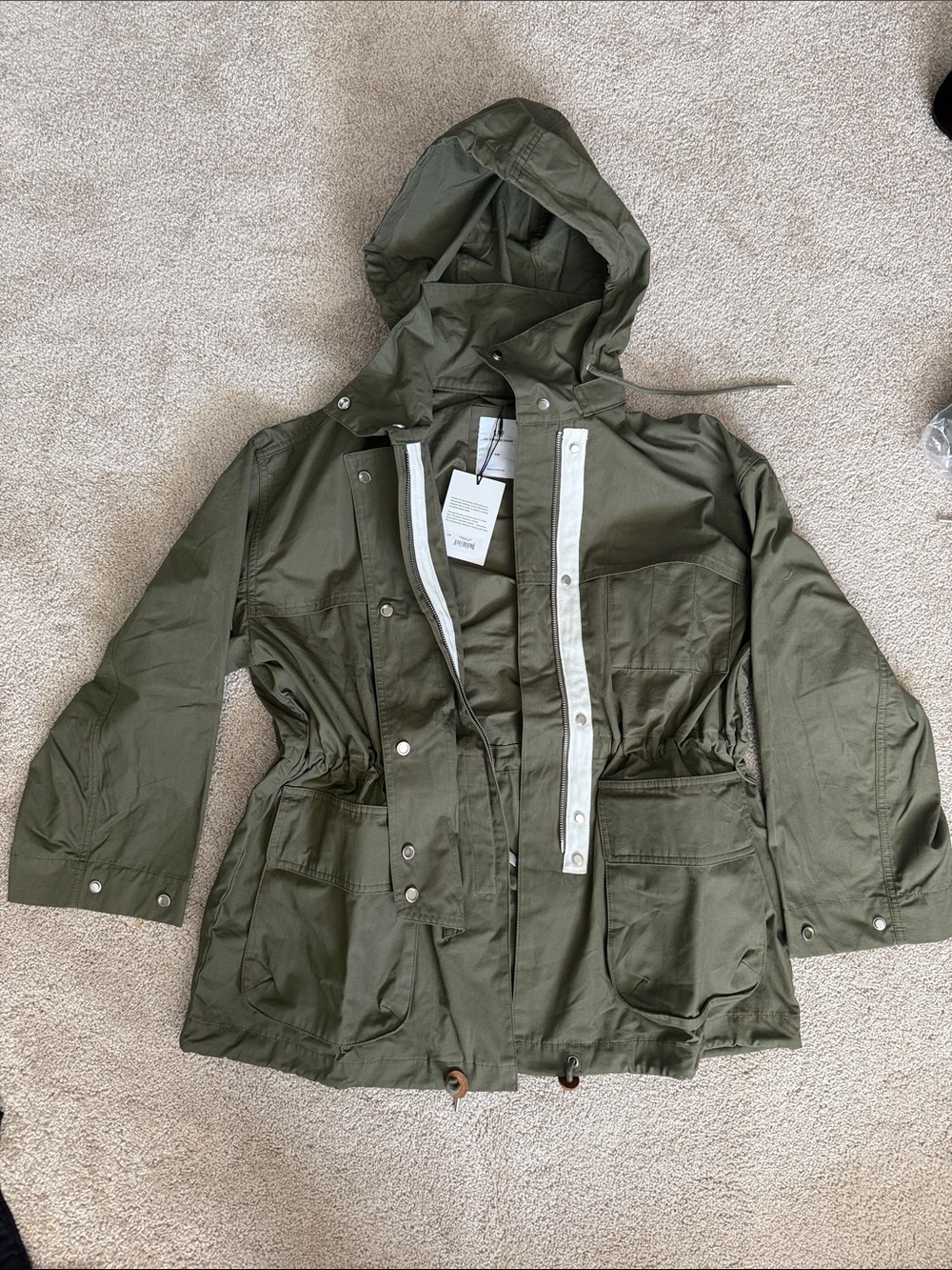 GAP Hooded Olive Utility Jacket
